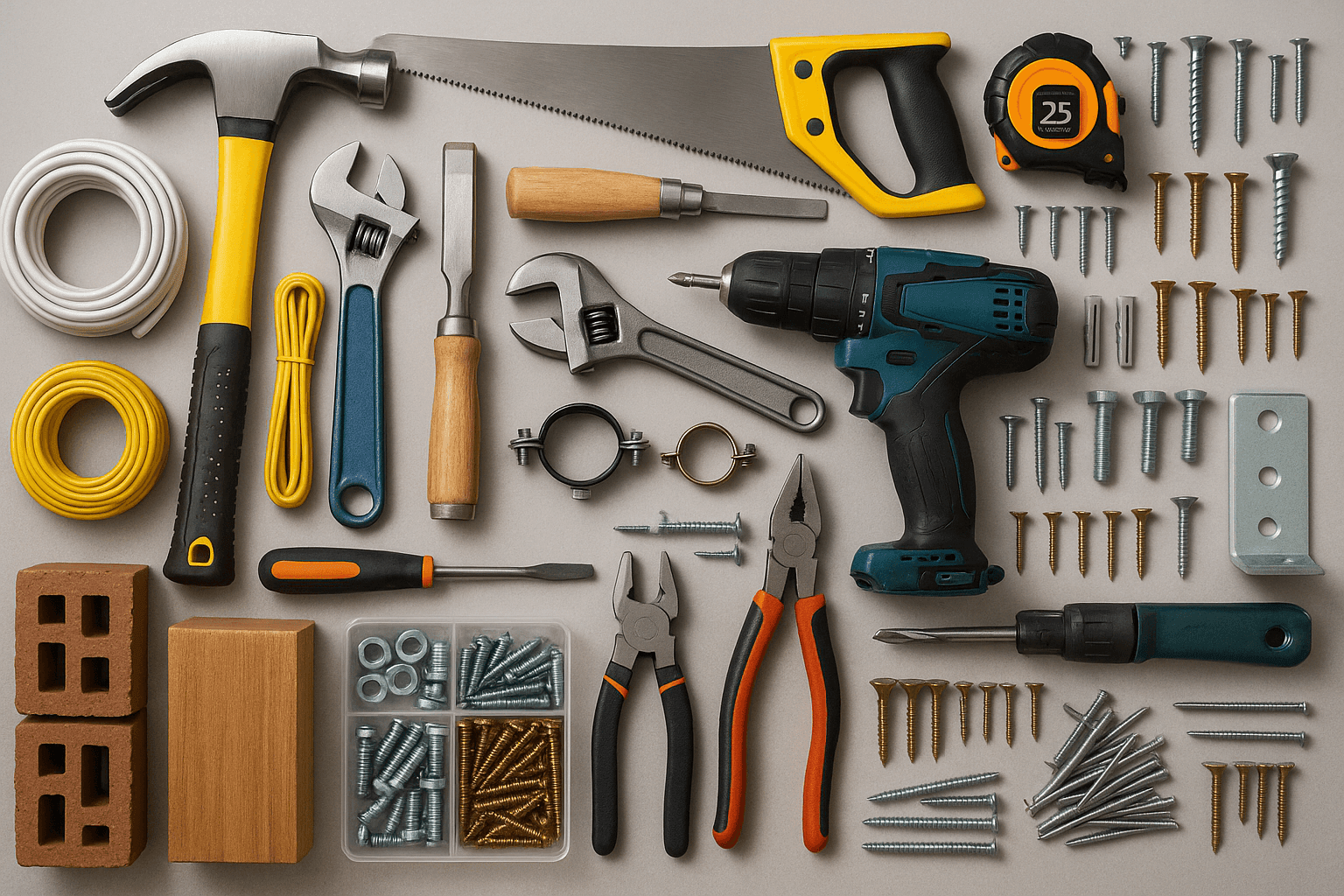 Genel hırdavat ürünleri ve teknik malzeme çeşitleri