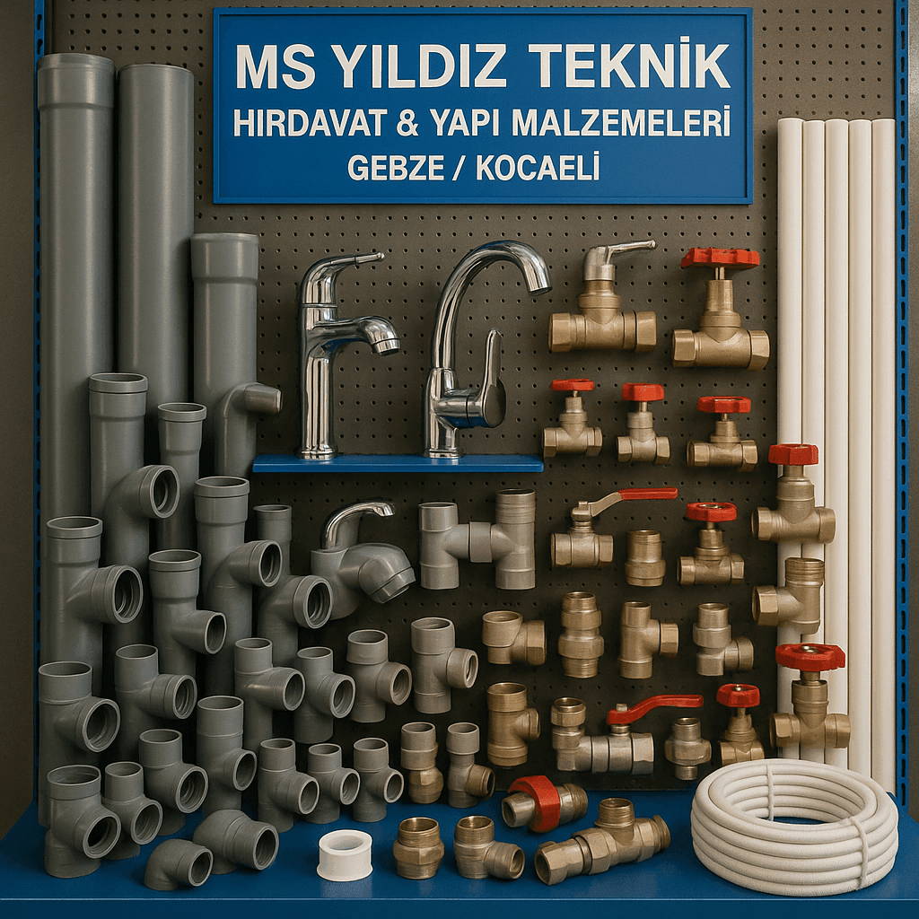 Su tesisatı boru, fitting ve bağlantı malzemeleri
