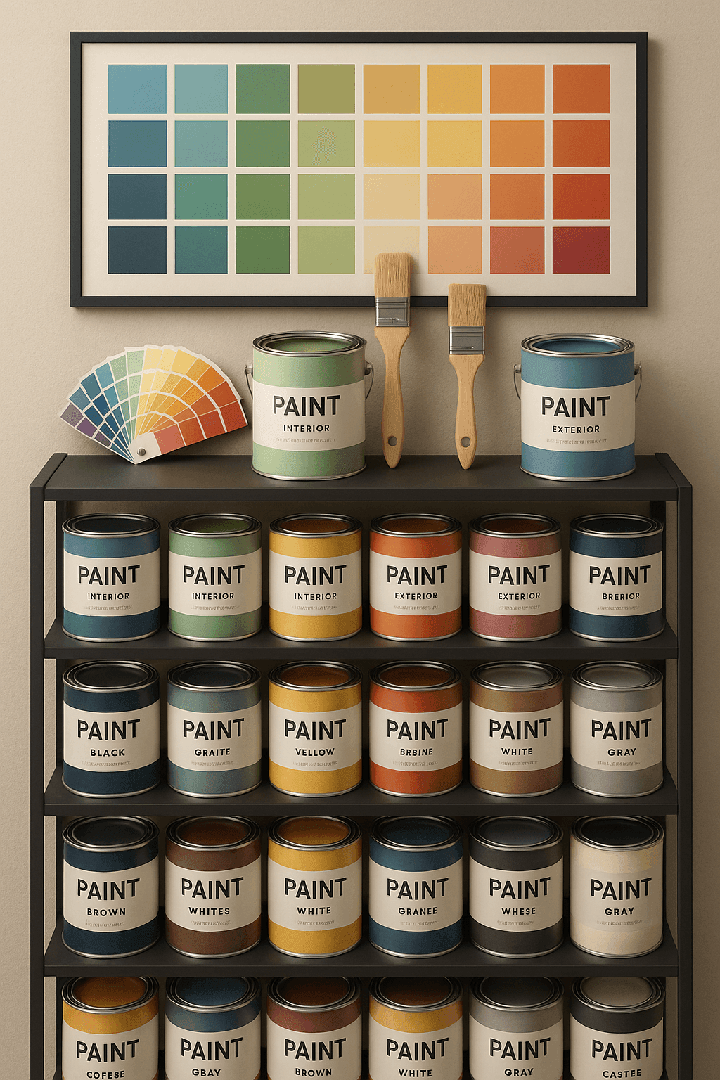 Boya, rulo, fırça ve yalıtım malzemeleri çeşitleri