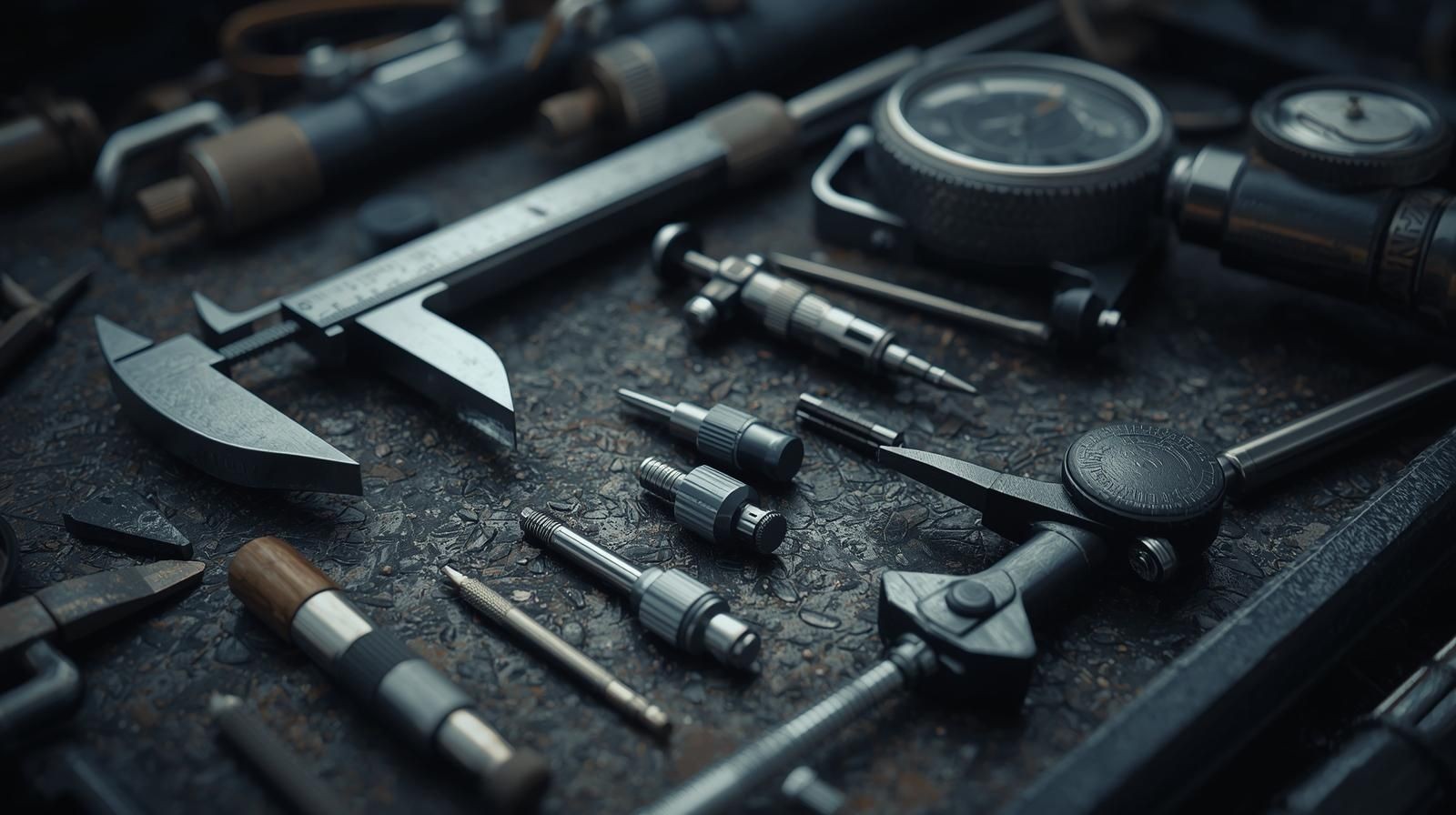 Profesyonel usta ekipmanları ve ölçüm aletleri